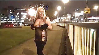 Nighttime flasher Big Boobs Porn Video